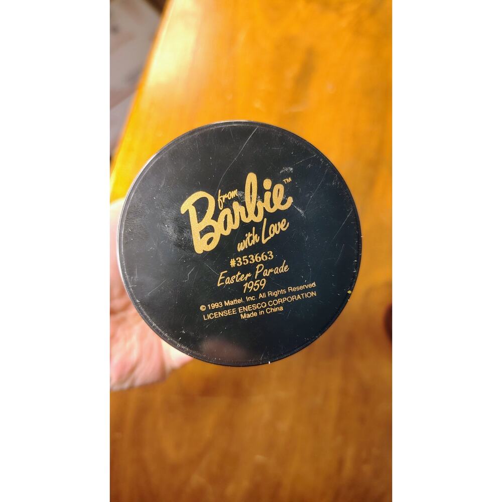 From Barbie with Love By Enesco NEW Easter Parade 1993 Figurine - Picture 7 of 8